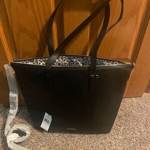 Vera Bradley Black Leather Tote